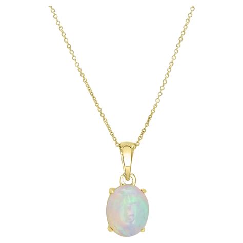 Opal, Diamond and Emerald Pendant Necklace, Genuine Black Opal, 14K ...