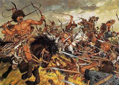 Huns Clash With Visigoths | Attila the hun, Barbarian, Roman empire