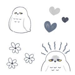 snowly owl – LINE Emoji | LINE STORE