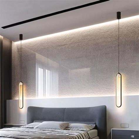 Black Oval Light in 2021 | Hanging bedroom lights, Wall lights bedroom ...