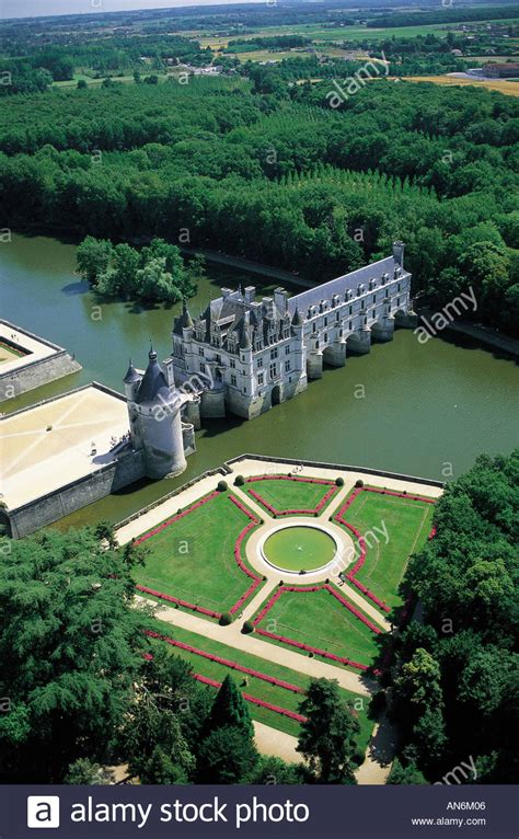 Chenonceau France Aerial Stock Photos & Chenonceau France Aerial Stock ...