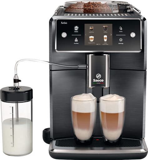 Saeco Xelsis Espresso Machine with Milk Frother Black/Titanium SM7684/04 - Best Buy