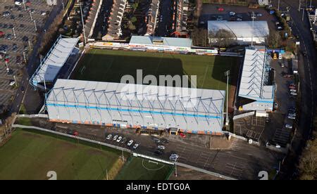 aerial view of Mansfield Town FC One Call Stadium football ground Stock ...