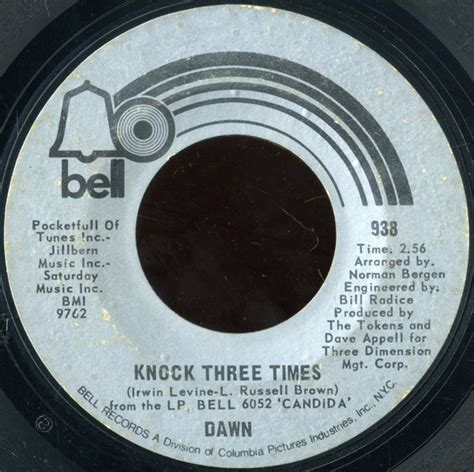 Dawn – Knock Three Times / Home (1970, Shelley Products Pressing, Vinyl ...