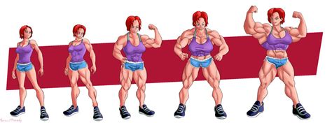 Commission female Shepard muscle growth by NeroScottKennedy on DeviantArt