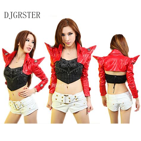 DJGRSTER women fashion sexy bodysuit ds costume chains outerwear dj ...