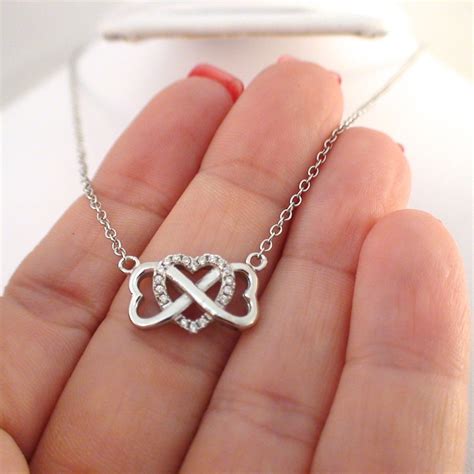 FashionJunkie4Life.com | Infinity Heart Necklace in Sterling Silver