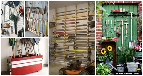 Garden Tool Organizer Storage DIY Ideas Projects Instructions