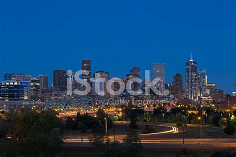 Denver, Colorado Skyline At Night Stock Photo | Royalty-Free | FreeImages