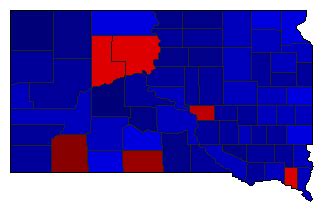 2020 Presidential General Election Results - South Dakota