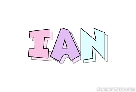 Ian Logo | Free Name Design Tool from Flaming Text