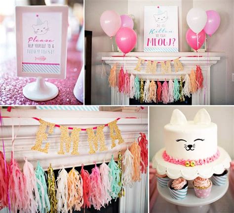 30 Cute Cat Birthday Party Ideas - Pretty My Party