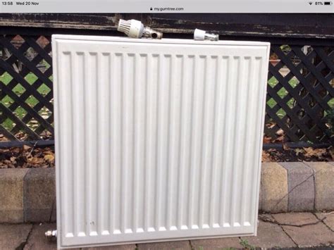 DOUBLE RADIATOR. 600 x 600. WHITE INCLUDING THERMOSTAT VALVES | in Lytham St Annes, Lancashire ...