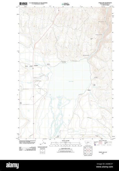 Ennis montana map hi-res stock photography and images - Alamy