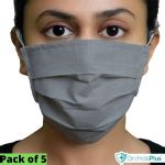 Buy OrchidsPlus Pro Face Mask - Grey (Pack of 5) 5's Online at Best Price - Mask