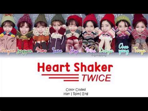 TWICE (트와이스) - Heart Shaker Lyrics [Color Coded/HAN/ROM/ENG] - YouTube