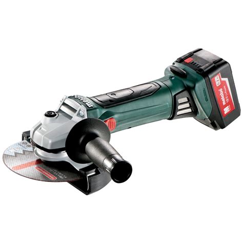 Metabo Angle Grinder W 18 LTX 150 Quick (2 x 5.2Ah Batteries in Case)