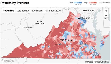 Virginia Election Map Live | Virginia Map