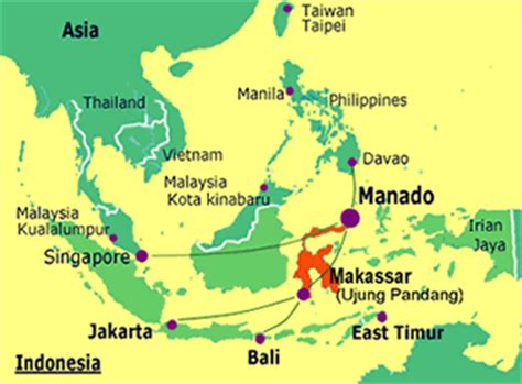 Manado Indonesia Map