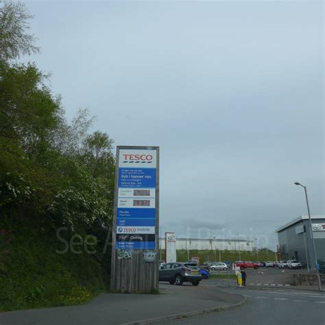 Tesco Extra, supermarket and petrol station, Carmarthen ...