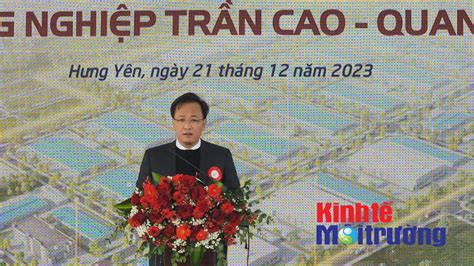 Hưng Yên: Khởi công cụm công nghiệp Trần Cao – Quang Hưng