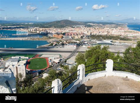 Gibraltar Spain border Stock Photo - Alamy