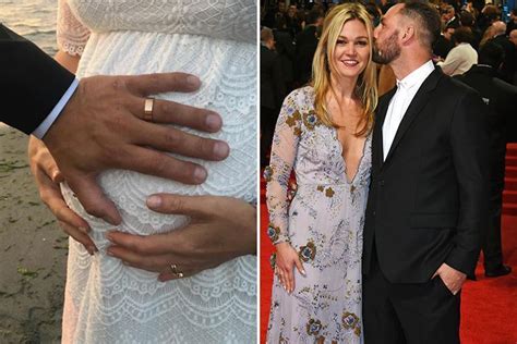 Pregnant Julia Stiles marries her fiancé Preston J Cook in romantic ceremony on the beach in ...