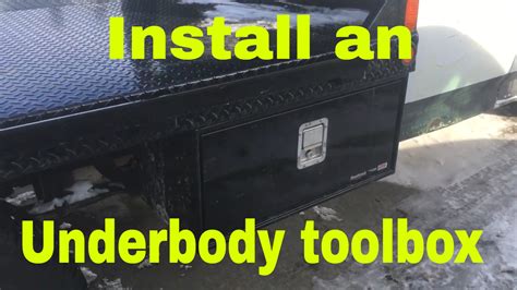 Installing a flatbed toolbox - YouTube