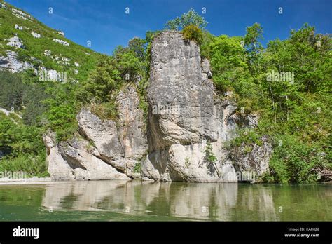 Gorges du Tarn on a boat Stock Photo - Alamy