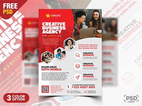 Free Corporate Flyer Design PSD Template – Download PSD