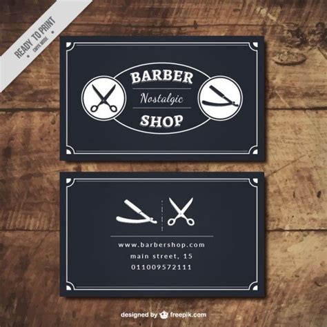 Premium Vector | Black barber shop cards | Cartao de visita manicure ...