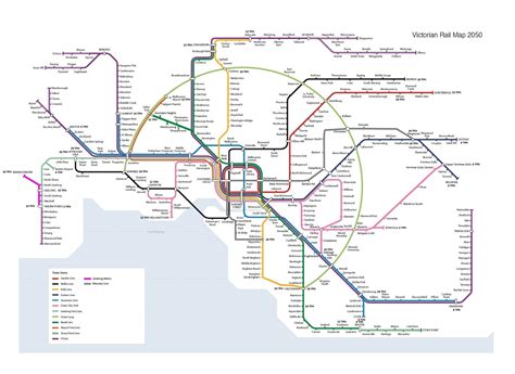 I made this map of a fantasy Melbourne rail network. Based off this map ...