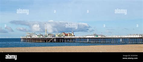 Brighton Pier, UK, 2020. The pier in Brighton which is for public ...