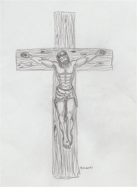 Jesus On The Cross Drawing