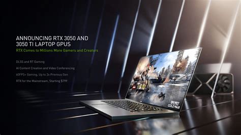 NVIDIA Launches GeForce RTX 3050 and RTX 3050 Ti for Laptops