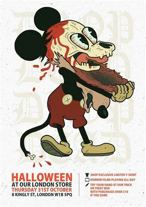 Drop Dead Halloween ad! Mickey Mouse Art, Mickey Mouse Wallpaper ...