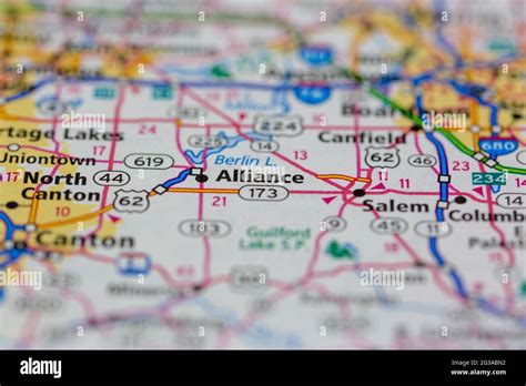 Alliance ohio map hi-res stock photography and images - Alamy