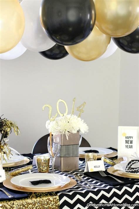 New Years Eve Golden Glam Dinner Party - Celebrations at Home