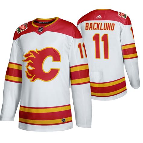 Men's Calgary Flames #11 Mikael Backlund 2019 Heritage Classic ...