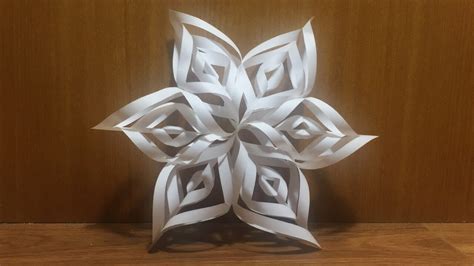 ORIGAMI SNOWFLAKE TUTORIAL | How to fold an easy snowflake origami ...