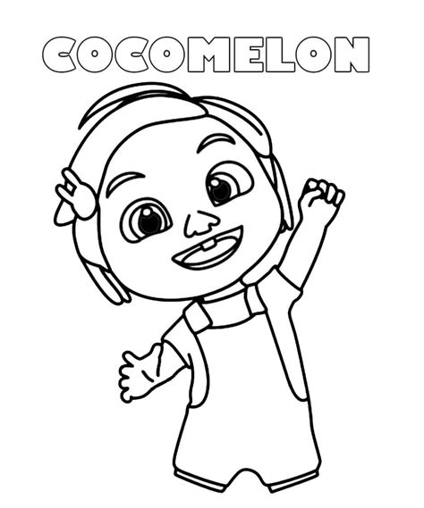 Cocomelon Bus Coloring Page Coloring Pages