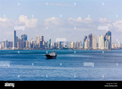 Panama City skyline, Panama Stock Photo - Alamy