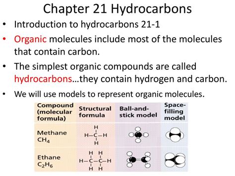 Chapter 21 Hydrocarbons Introduction to hydrocarbons ppt download