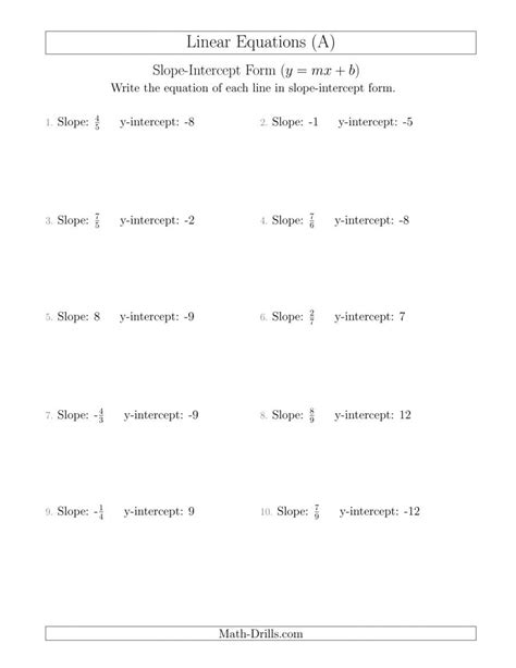 8Th Grade Math Slope Worksheets - Printable Computer Tools