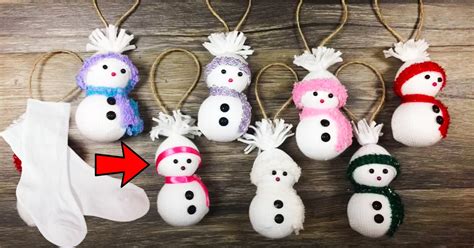 How To Make A Sock Snowman Ornament