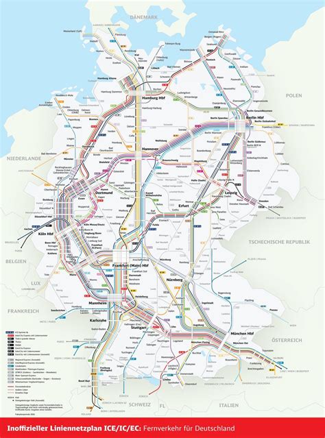 Db rail map Germany - Germany rail map bahn (Western Europe - Europe)