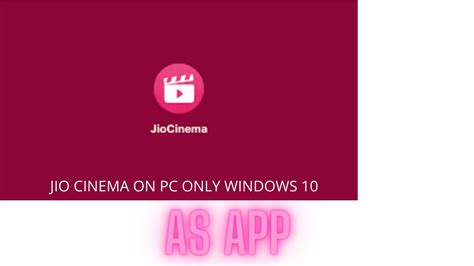 Install jio cinema app on pc (only windows 10) #jio #jiocinema - YouTube