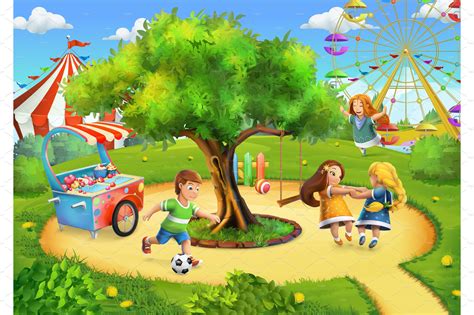 Park, playground background | Icons ~ Creative Market