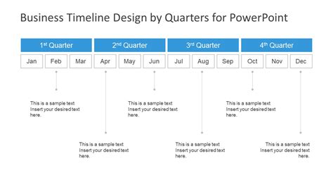 Business Timeline Design by Quarters for PowerPoint - SlideModel