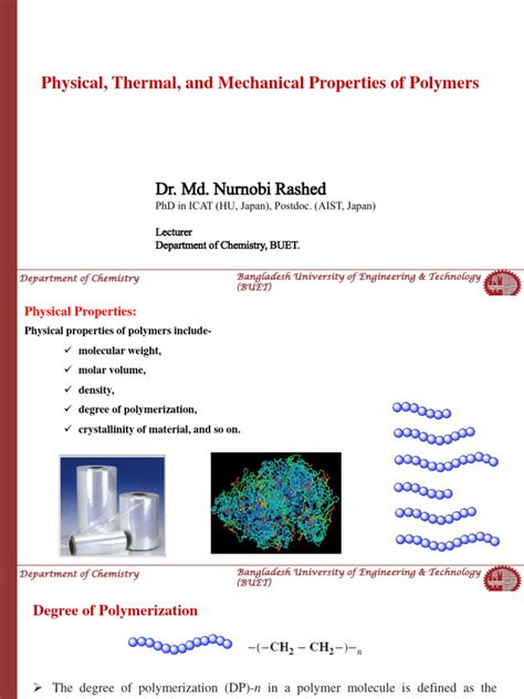 Properties of Polymer | PDF | Polymers | Nature